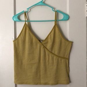 Plus Size Stripped Crop Top